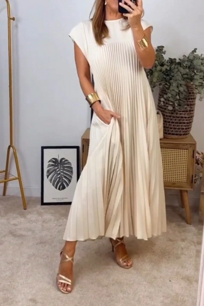 Plissé Drift Dress