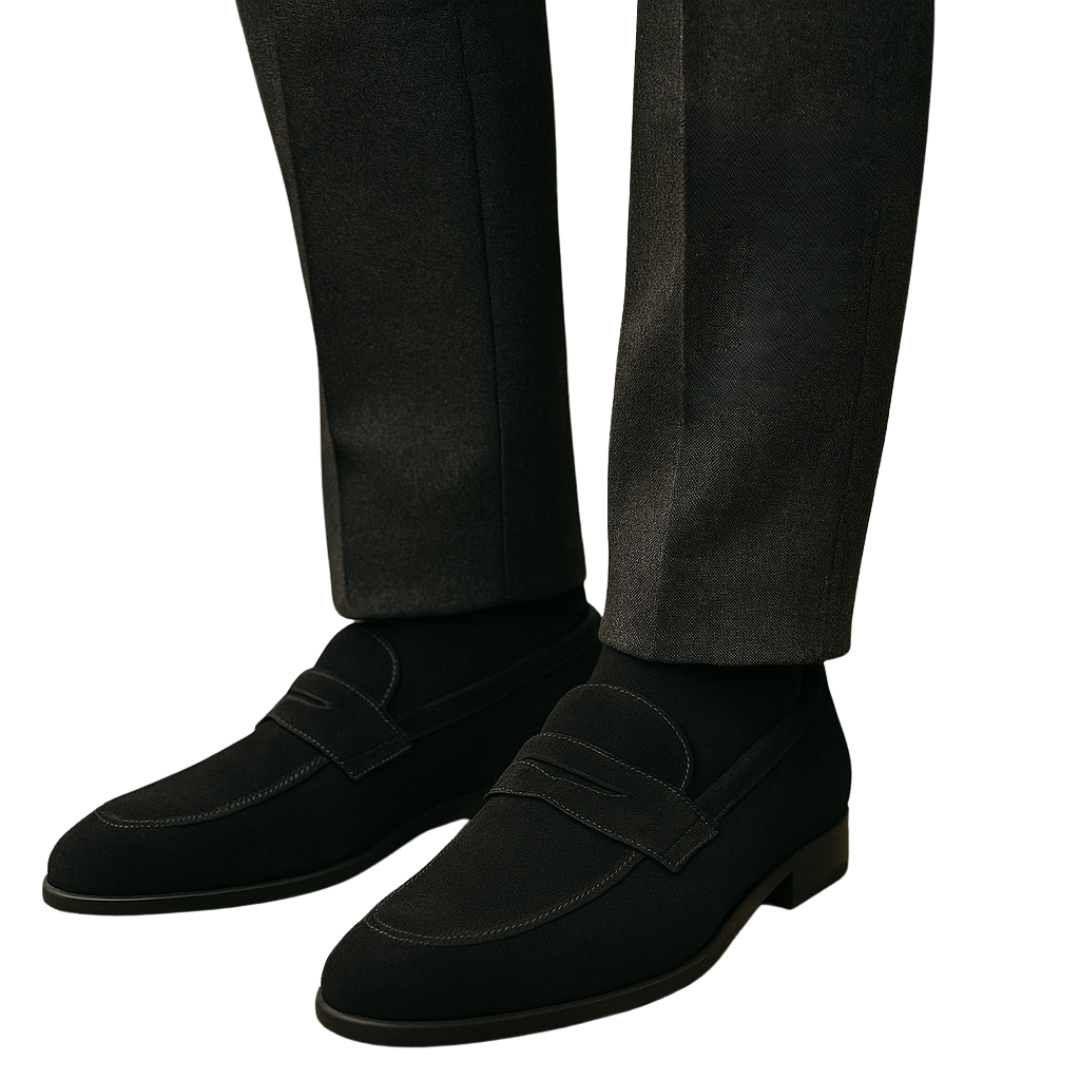 Suede Penny Loafers