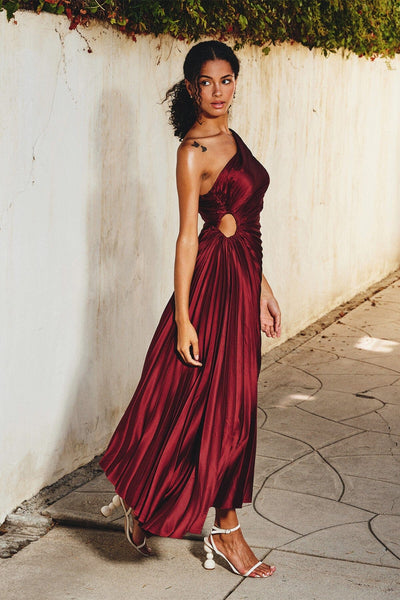 Crimson Éclat Dress