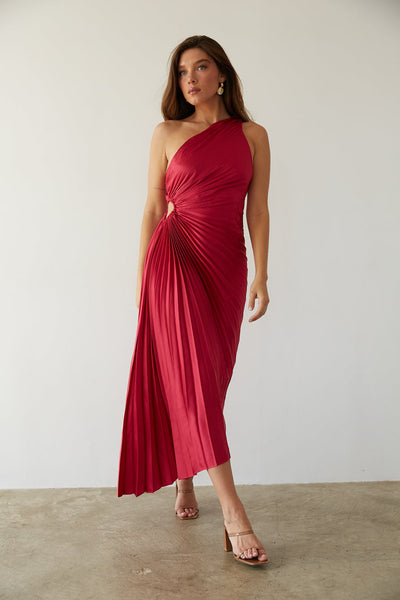 Crimson Éclat Dress